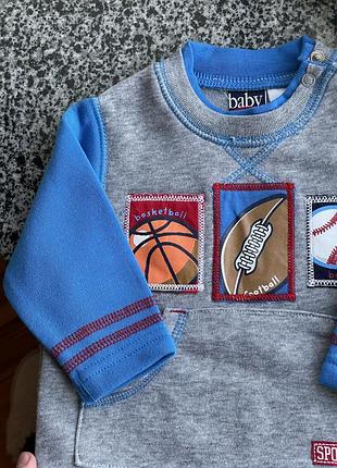 Кофточка на флісі, нова на хлопчика 6-9міс