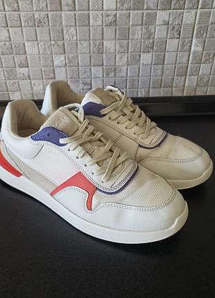 Белые качественные легкие кеды clarks 43 ( 27-27.5 см)