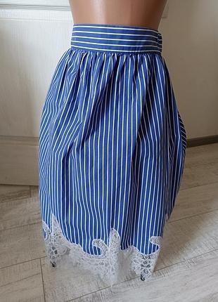 Юбка с кружевом