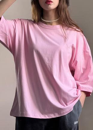 Базовая однотонная футболка из натурального хлопка