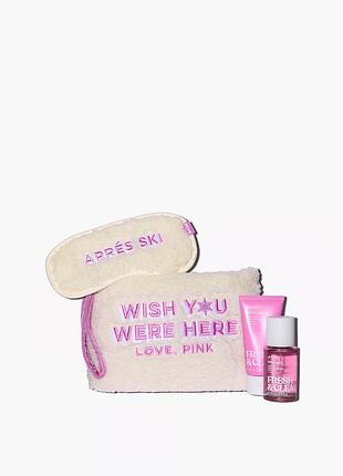 Подарунковий набір victoria’s secret pink fresh & clean 4-piece gift bag