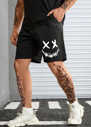 Чорні чоловічі стильні шорти