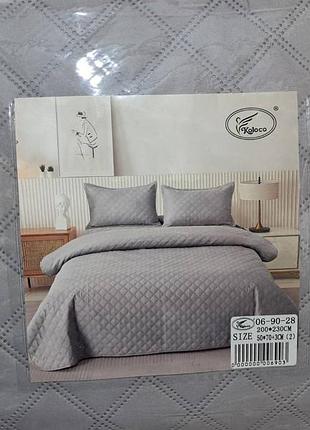 Покривало з наволочками, х/б євро