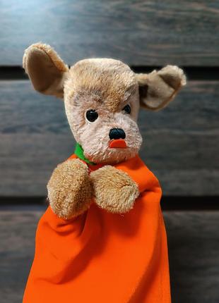 Вінтажна колекційна м'яка іграшка собака mopsy steiff 6464/27, ляльковий театр, іграшка на руку