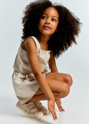 2-3 года 98 см h&amp;m новый фирменный летний костюм комплект из топа и шорт девочке