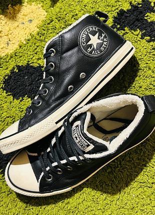 Оригинальные кожаные кеды converse