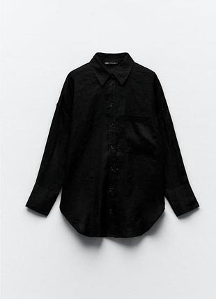 Рубашка лляна zara