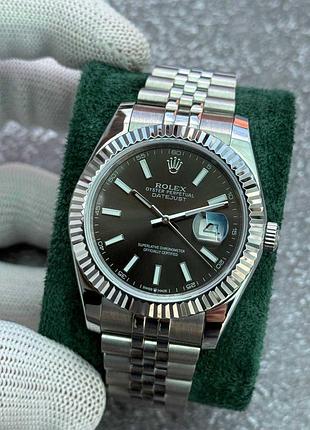 Rolex oyster perpetual datejust grey