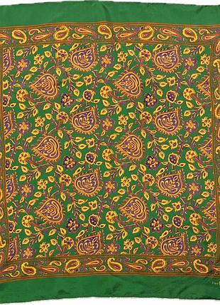 Гарна вінтажна шовкова хустка ralph lauren - 65см x 65 см *