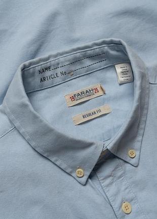 Farah blue oxford cotton shirt [smh206105]