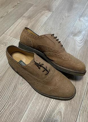 Замшеві туфлі броги bally