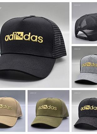 Кепка тракер с сеткой adidas летняя мужская женская