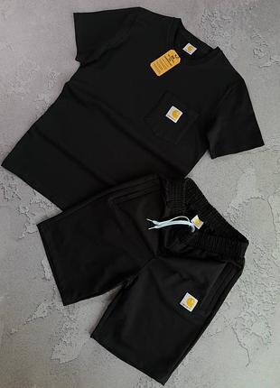 Чоловічий костюм carhartt на літо , шорти + футболка