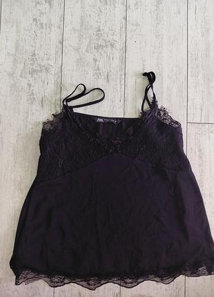 Майка в бельевом стиле xs/s