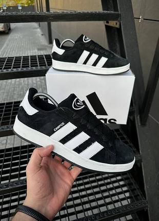 Кросівки adidas campus (чорно-білі)