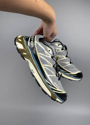 Мужские кроссовки salomon xt-6 PAPAYA-B grey