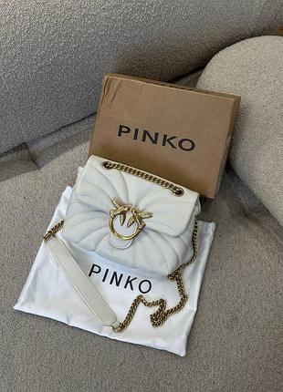 Популярная сумка светлая белая на цепочке в натуральной кожи, сумка женская для подарка топ модель