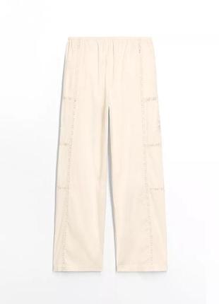 Брюки жіночі бежеві zara new2 фото