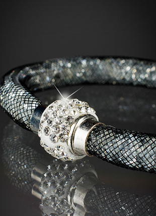 Нарядный браслет в кристаллах swarovski звёздная пыль, 8208мо