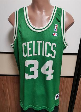 Champion винтажная баскетбольная майка nba boston celtics pierce