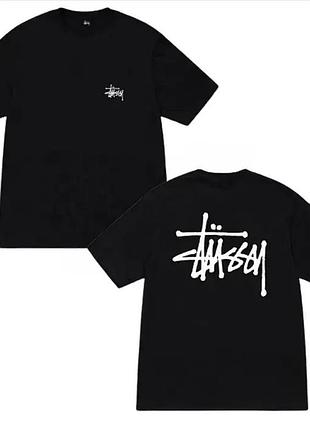 Футболка чорна stussy