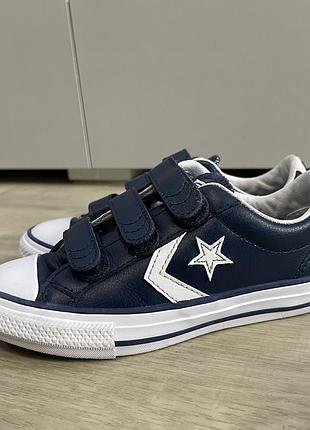 Дитячі шкіряні кеди converse 3