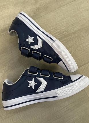 Дитячі шкіряні кеди converse 4