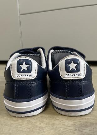 Дитячі шкіряні кеди converse 6