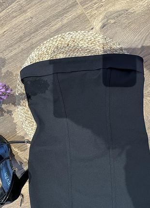 Чорна міні сукня bershka 7