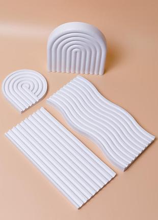 Фото реквизит для предметной съемки комплект 4 шт. подставки рельефные.