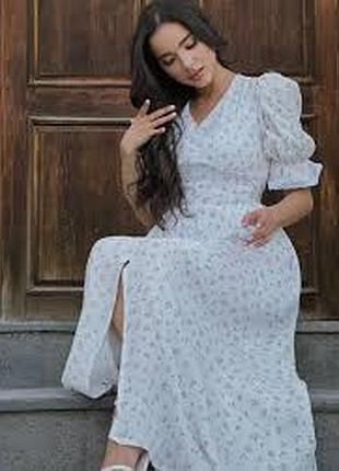 Xs-s, ніжна романтична сукня в квіточку monki, колір бузковий