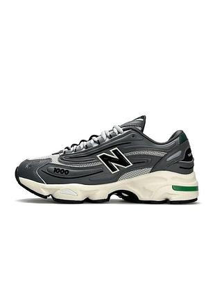 Мужские кроссовки new balance 1000 grey white green