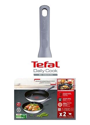 Сковорода tefal daily cook induction twin pack (24 і 28 см)