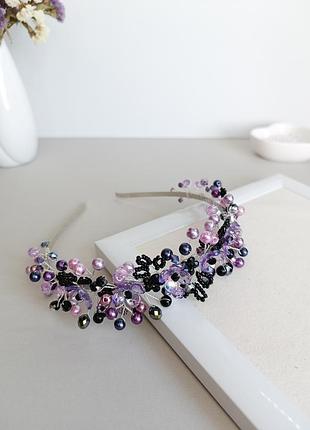 Обруч / венок с бусинами