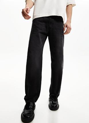 Джинси bershka straight 90-х 0332/335 black
