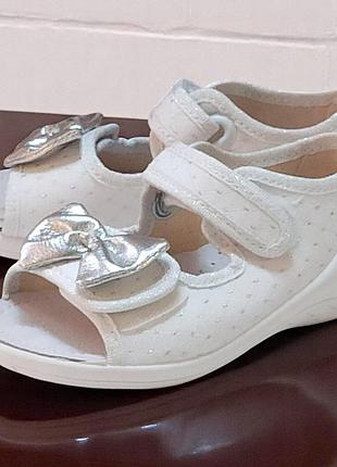 Ортопедические открытые тапочки капчики текстильные босоножки на липучках waldi валди ева  24-15,7см