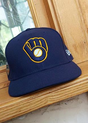 Оригинал бейсболка кепка милуоки брюэрс milwaukee brewers (usa) mlb млб nhl new era 47 brand ny