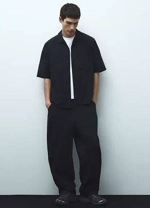 Брюки pull &amp; bear свободного кроя 19294 black 7