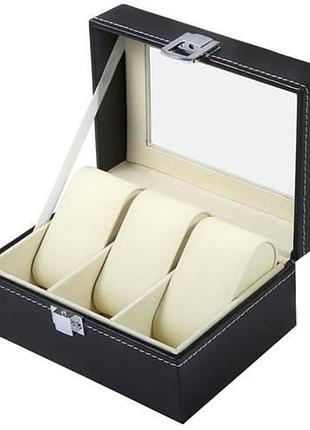 Органайзер для годинника 3 відділення iso trade 8513 скринька футляр