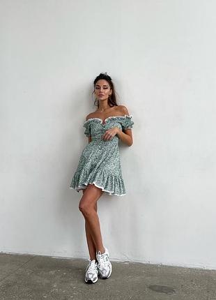 Шифоновое платье в принт