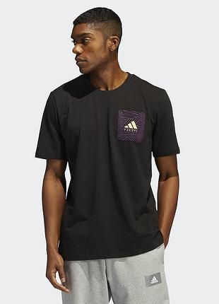 Чоловіча футболка adidas Black panther marvel big logo футболка