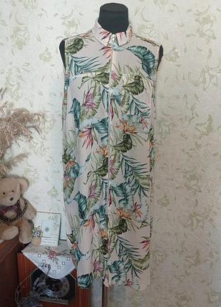 Блуза накидка удлинённая uk14