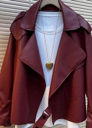 Піджак еко шкіра