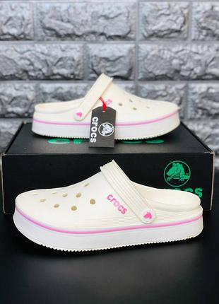 Женские шлепки сабо кроксы crocs