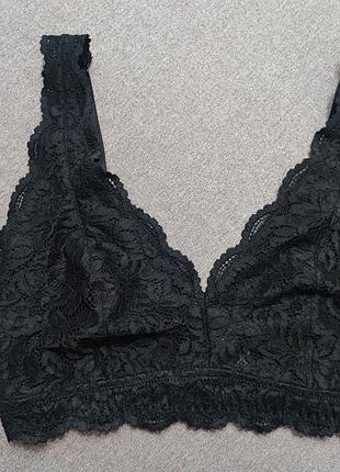 Черный кружевной бюстгальтер, топ, primark george 80f 80g 36f