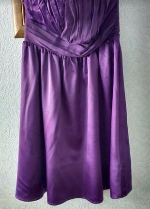 Вечернее фиолетовое платье бюстье1 фото