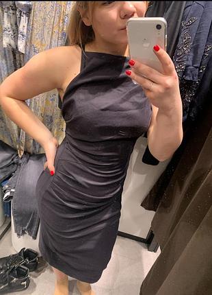 Сукня міді приталена zara