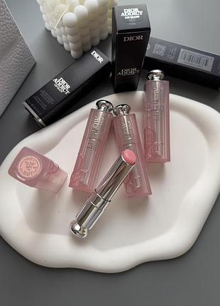 Dior addict  lip glow balm зволожувальний бальзам 001 pink