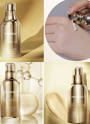 Антивозрастная эссенция для лица medi peel peptide 9 golden camellia wrinkle essence 50ml3 фото