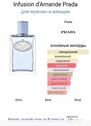 Отливант парфюма prada infusion d'Glasses б/в.